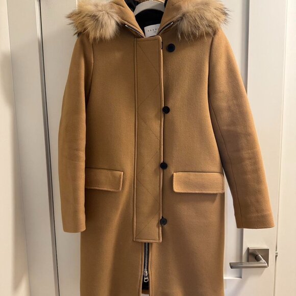 Sandro Women's Tan and Brown Coat - Picture 1 of 7